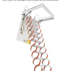 Metal Attic Door With Metal Stairs