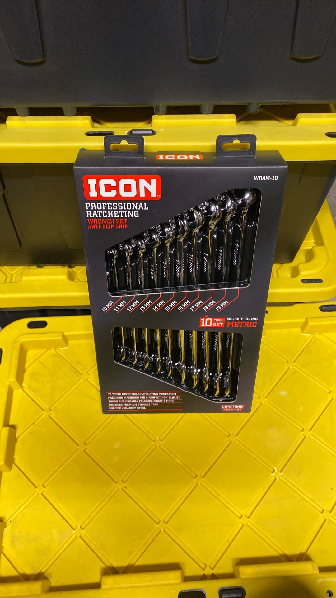 Icon Professional Ratcheting Logo Icon Professional Ratcheting 10 Piece Set Metric Cat.64840 for Sale in ...