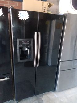 Frigidaire black side by side refrigerator and REPAIRS