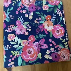Flower Printed Binder