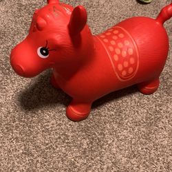 RED BOUNCY DONKEY