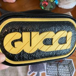 Authentic Gucci Game Patch Belt Bag Sling Bum Fanny Patent $700