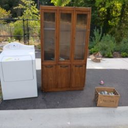 1970s Vintage Founders Illuminated Display Cabinet For SaleBeautiful Tall and Slender Founders Illuminated Display Cabinet