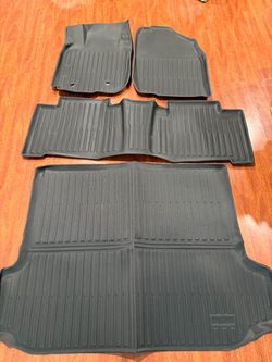 BAMACAR Floor Mats Cargo Liner for Toyota RAV4 2012-2006 (5 Seats Only) All Weather,Waterproof,Non-slip,Carpet for RAV-4 ,TPE,Rubber Car Mats & Trunk 