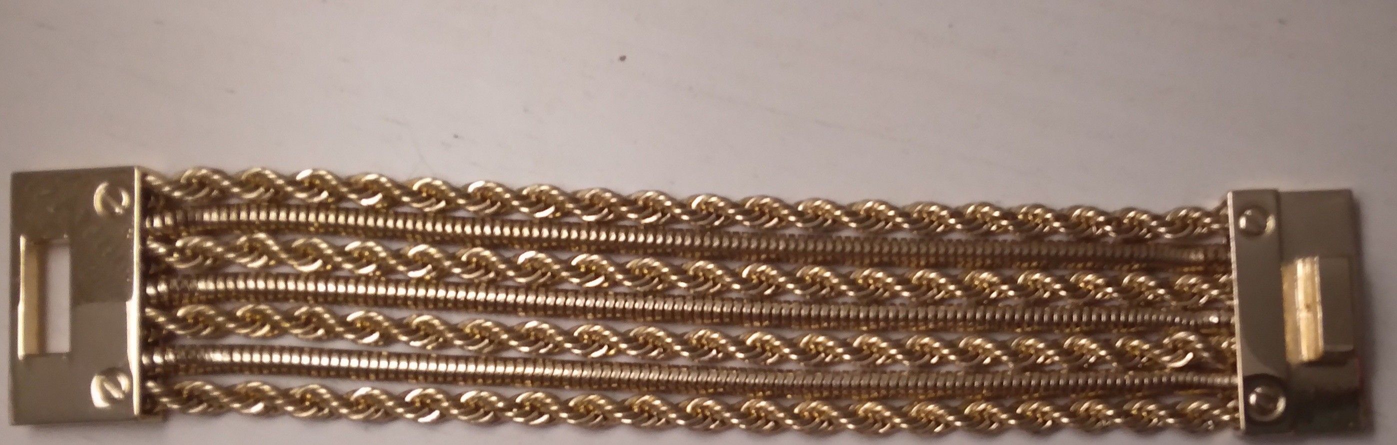Seven Strand Gold Bracelet