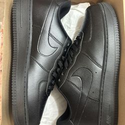 Nike Black Air Force 1s