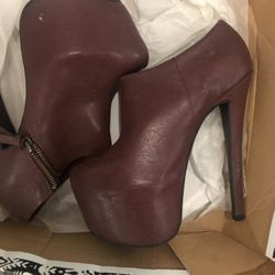Burgundy Booties