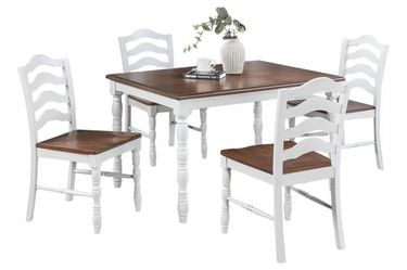 5-Pcs Counter Height Dining Set (Table + 4 Chairs)