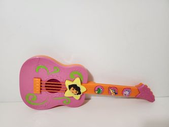 Fisher Price Dora The Explorer Strum Along Tunes Guitar Musical Instrument Works