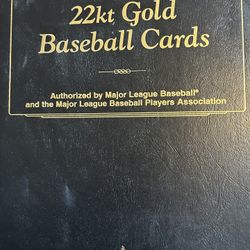 Danbury Mint 22kt Gold Baseball Cards 