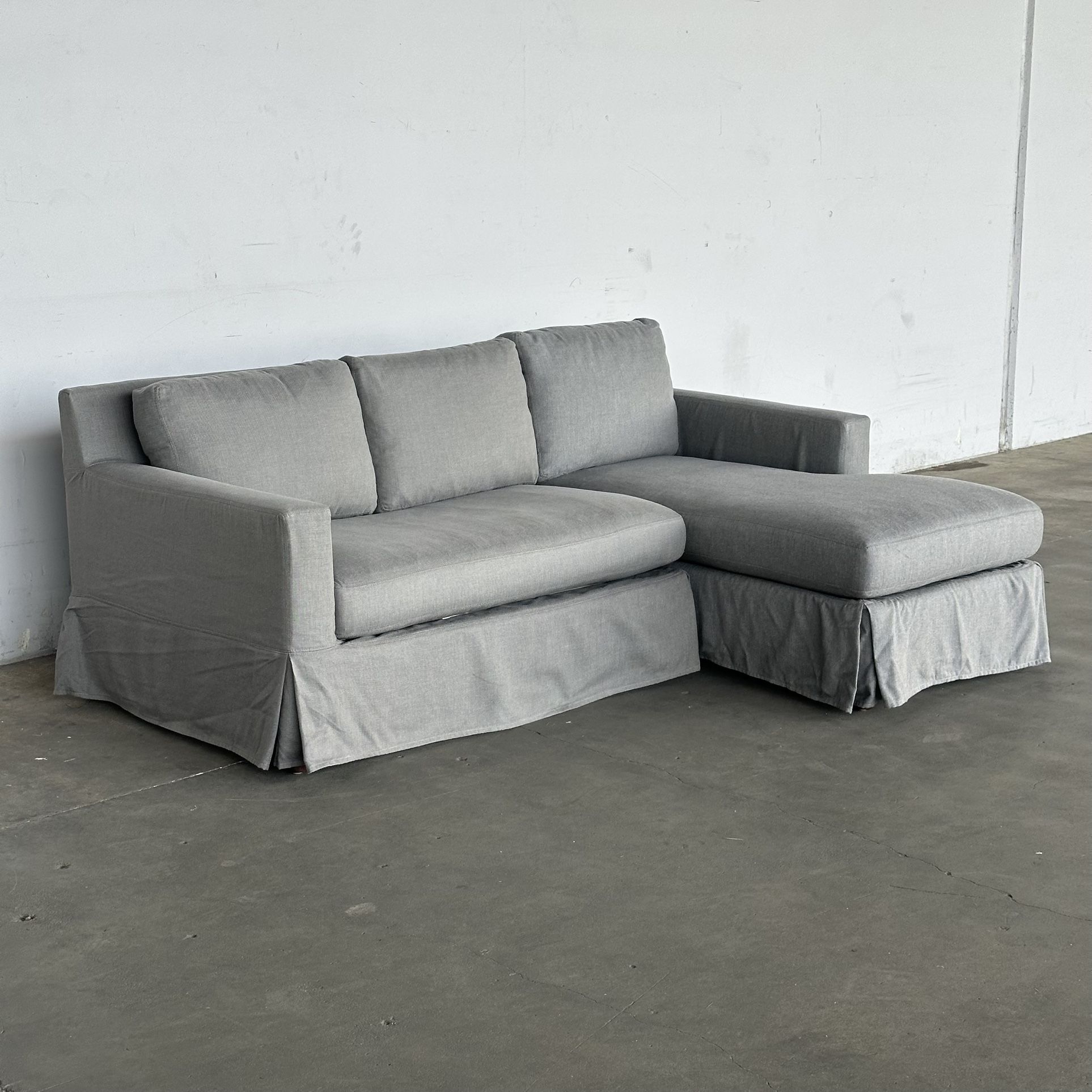 Pottery Barn Slipcovered Sectional Sofa -Delivery Available