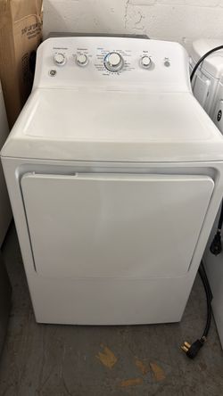 GE White Front-Load Dryer