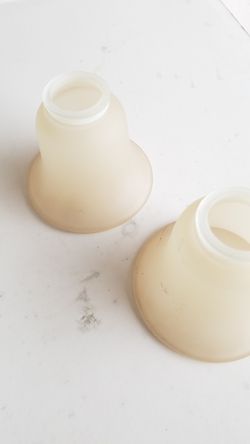 2 pcs. Ceiling fan glass light cover