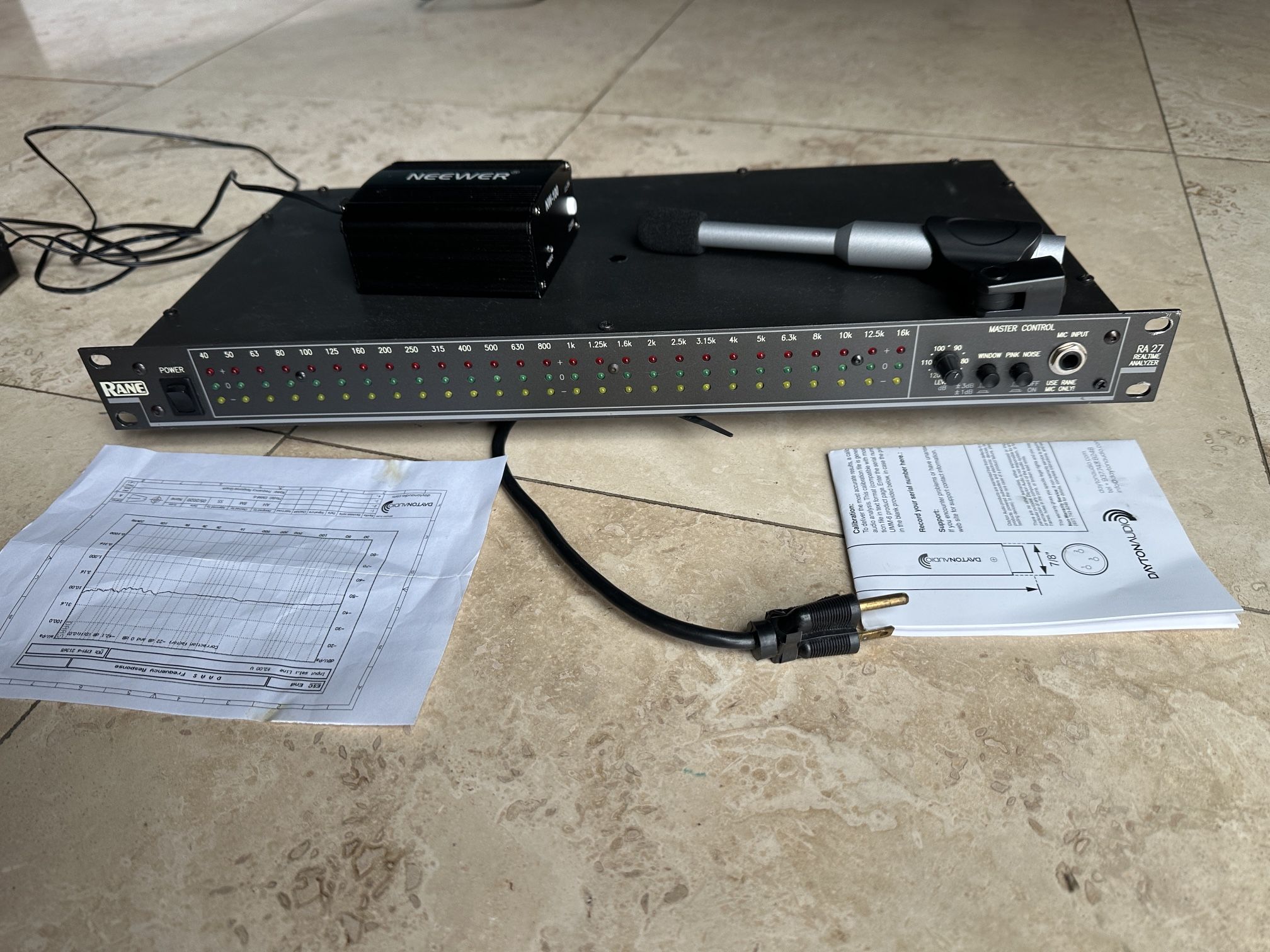 Rane RA27, Dayton EMM-6 Audio Calibration 