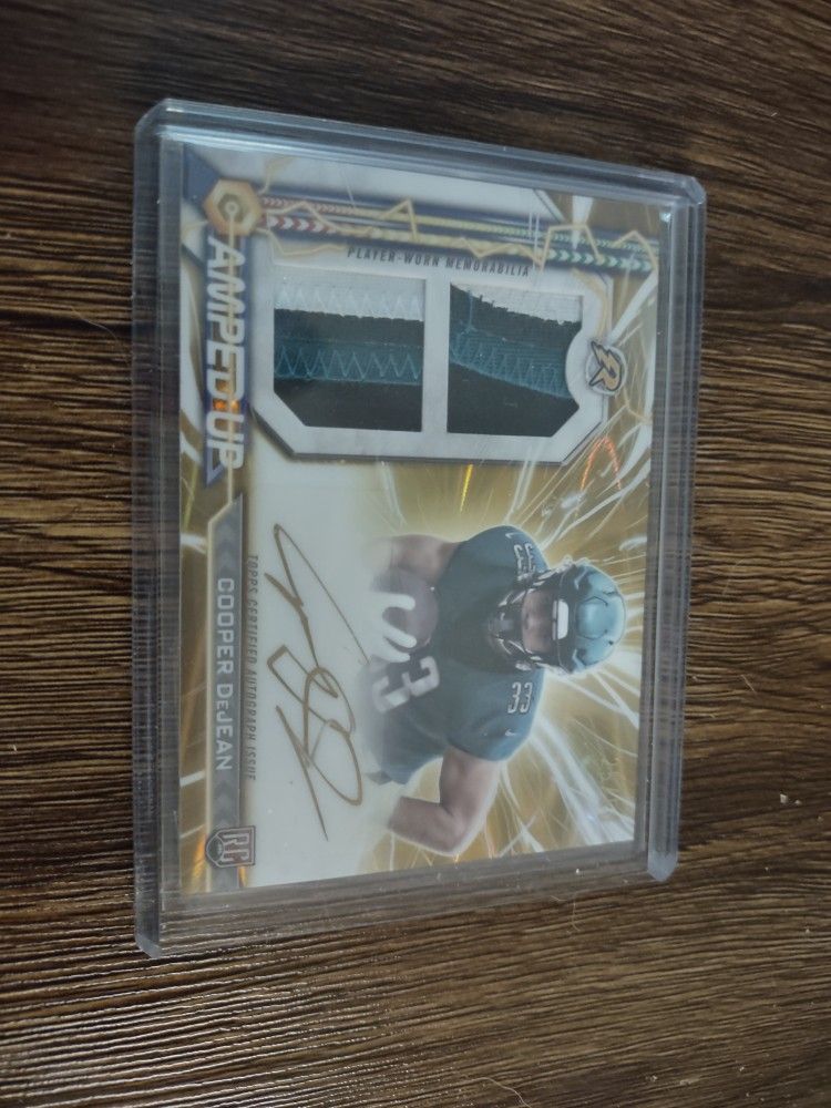 2025 Topps Amped Up Cooper Dejean Rc Auto 25/50