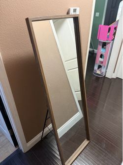 Brown mirror good condition 65 inches
