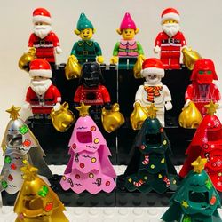 Star Wars Christmas Holiday Santa Xmas 8pc Minifigures LEGO Compatible