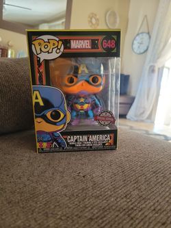 Captain America special blacklight funko pop