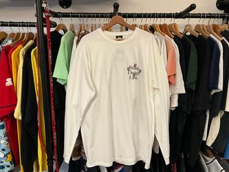 Stüssy Design Labs Butterfly Graphic Long Sleeve T-Shirt White Size XL