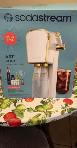 SodaStream Art Gold Sparkling Water Maker Value Pack