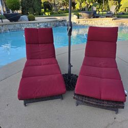 Chaise Lounge And Sunbrella Cushion Included