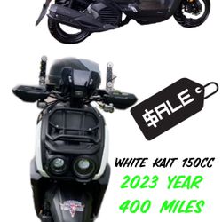 White Kait 150 CC Motorcycle Scooter Flash Sale