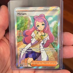 Pokemon Card Miriam 238/198 Scarlet & Violet Base Set Full Art