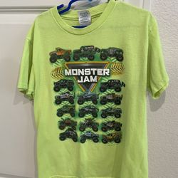 Monster Jam Neon Green Youth T-shirt