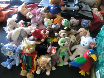 TY Collectible Beanie Babies huge variety take the whole box or pick your Favorite