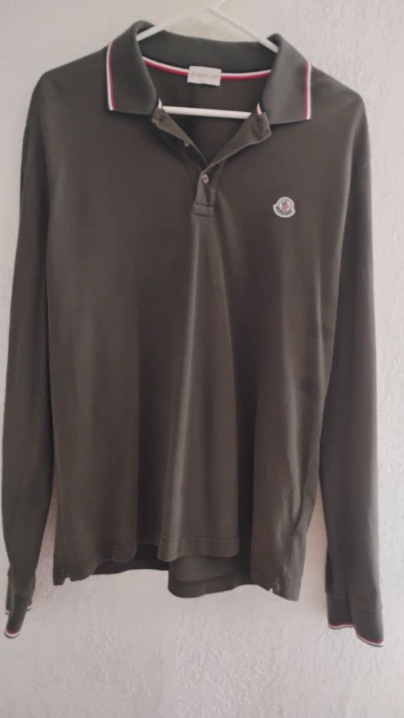 Moncler Long Sleeve Polo T-shirt