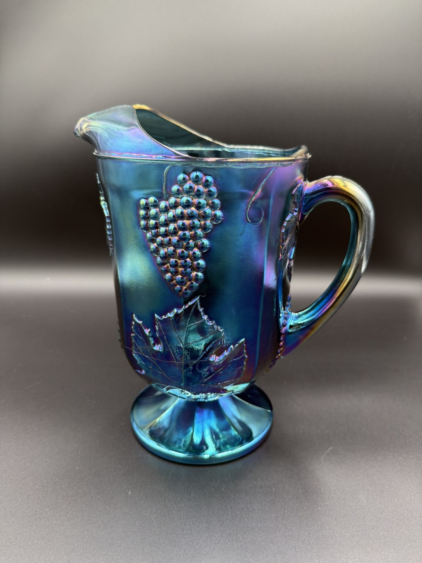 Vintage Carnival Glass Pitcher 