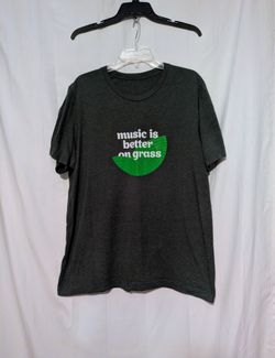Music Is Better On Grass Graphic T-Shirt No Tag Estimated Size M Please Read Sizes