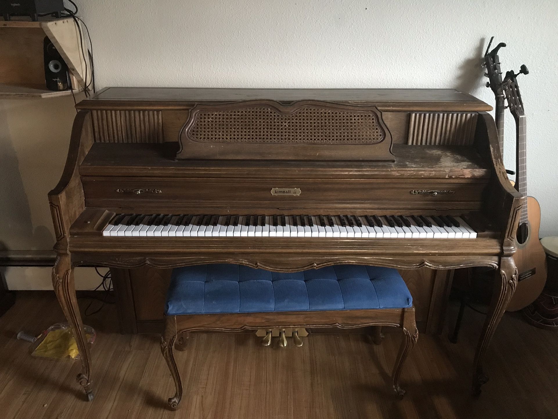 Brown Wooden Kimball Console Piano ‘94