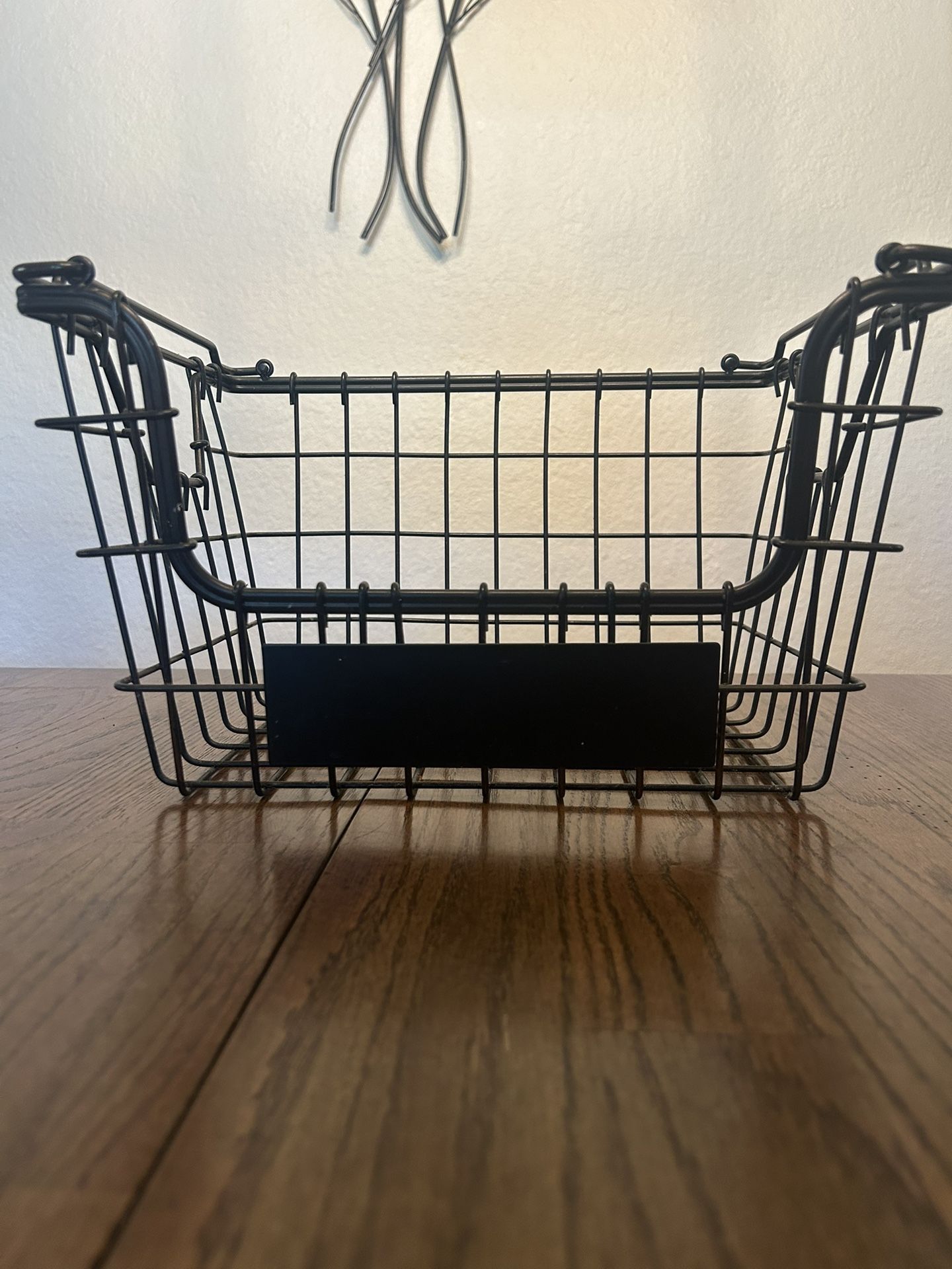 Black Metal Basket