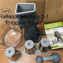 Rallador Giratorio 3-1 👉 Princess house todo Nuevo y con caja 📦