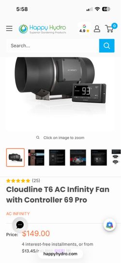 Exhaust fan 6“ cloud line T6