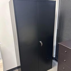 72'' Metal Storage Cabinet, Locking Steel Storage Cabinet with 4 Adjustable Shelves for Office