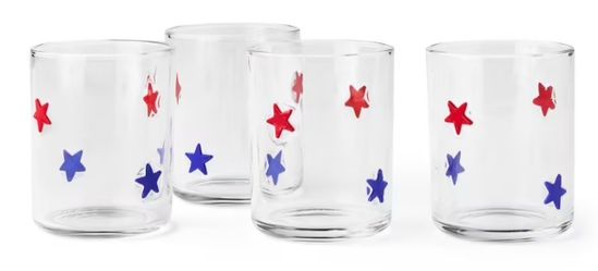 Member's Mark Icon Drinking Glasses 4 Pcs.  *Star *Crab