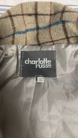 Charlotte Russe Plaid Wool Coat