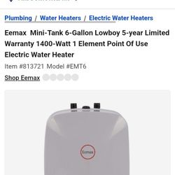 Eemax Water Heater Electric