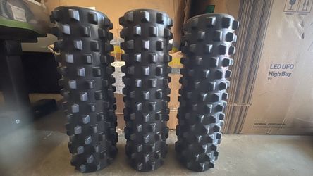 Set of 3 Black Textured Foam Rollers – Fitness and Recovery