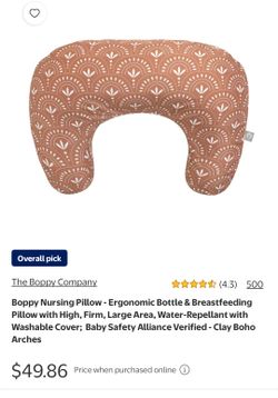 Boppy nursing pillow