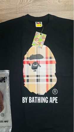 BAPE By Bathing Ape Plaid Ape Head T-Shirt XL