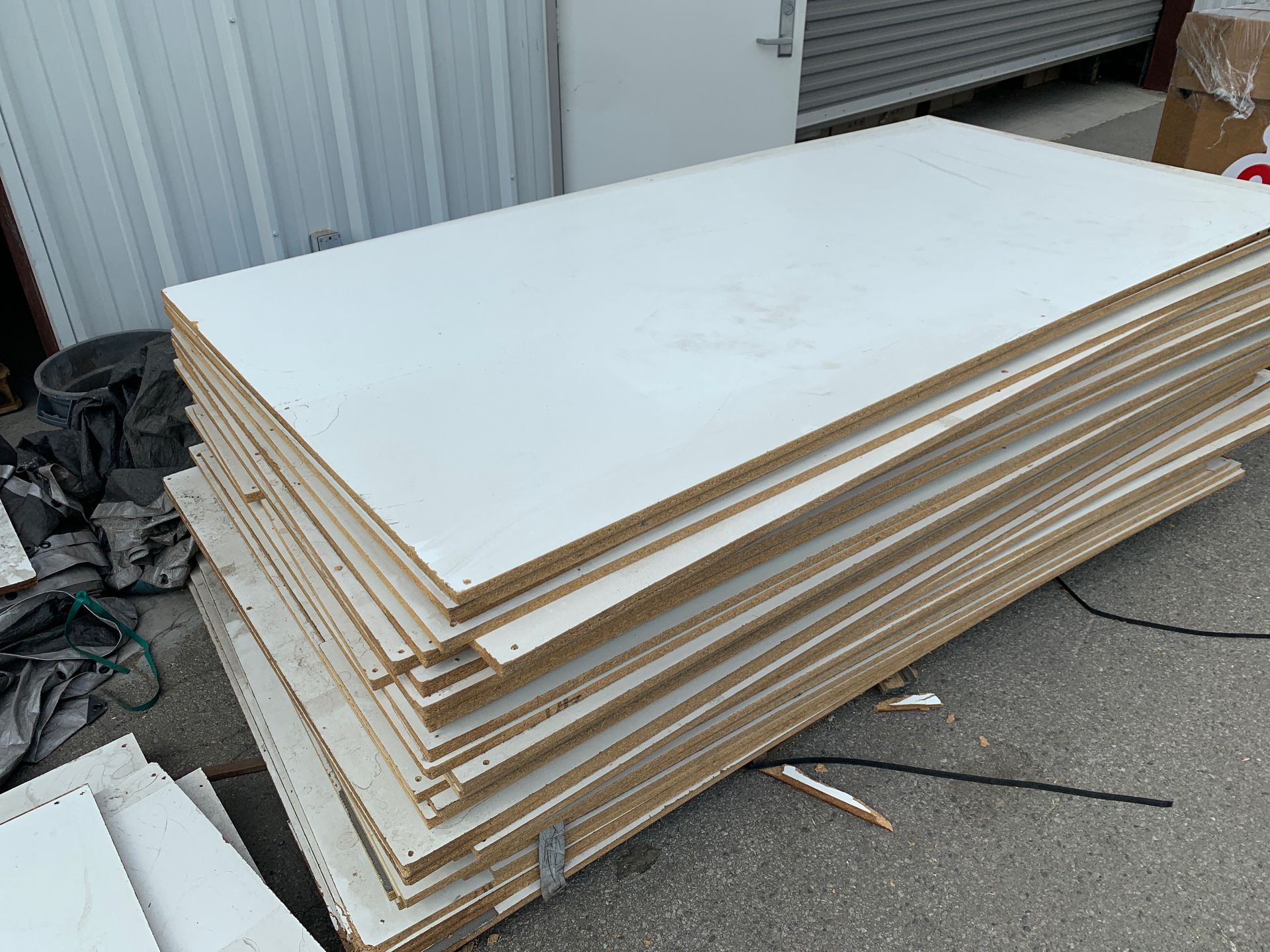 4x8 Prefinished White Plywood panel sheet 3/4 x 4 ft. x 8 ft (2-sides white)