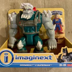 Fisher-Price Imaginext DC Super Friends DOOMSDAY & SUPERMAN MOC