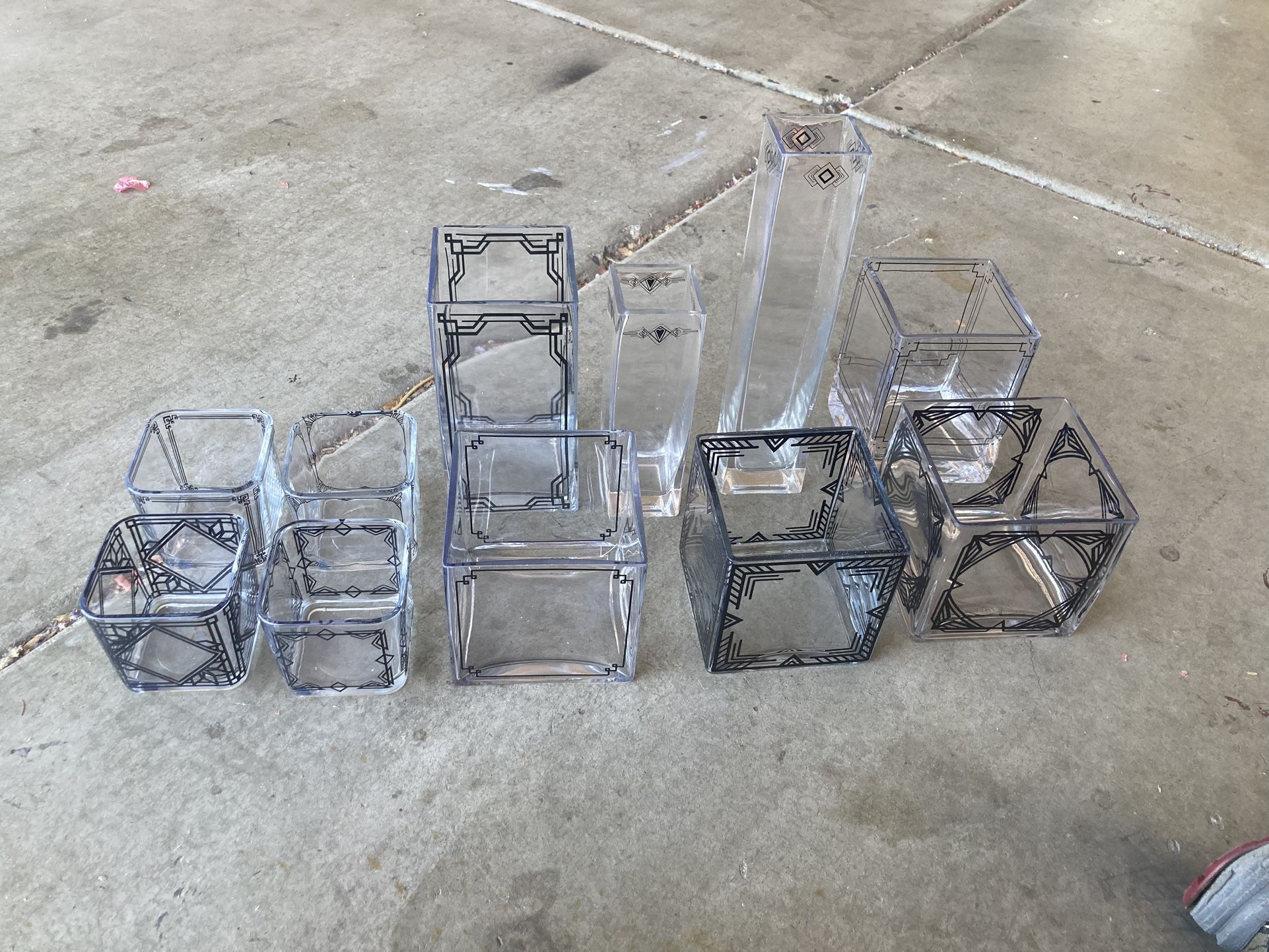 Vases - Square - Art Deco