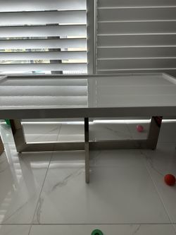 Cortina White Rectangular Coffee Table