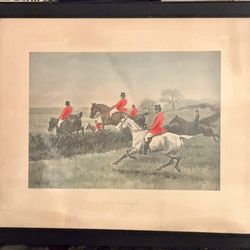 "Good Company," a Notable Fox Hunting Scene by the British Artist Thomas Blinks