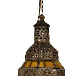 Large (18" L x 7" W) Moroccan Candle Lamp