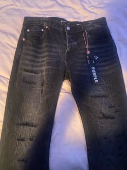 black Purple Pants Size 34 Waist